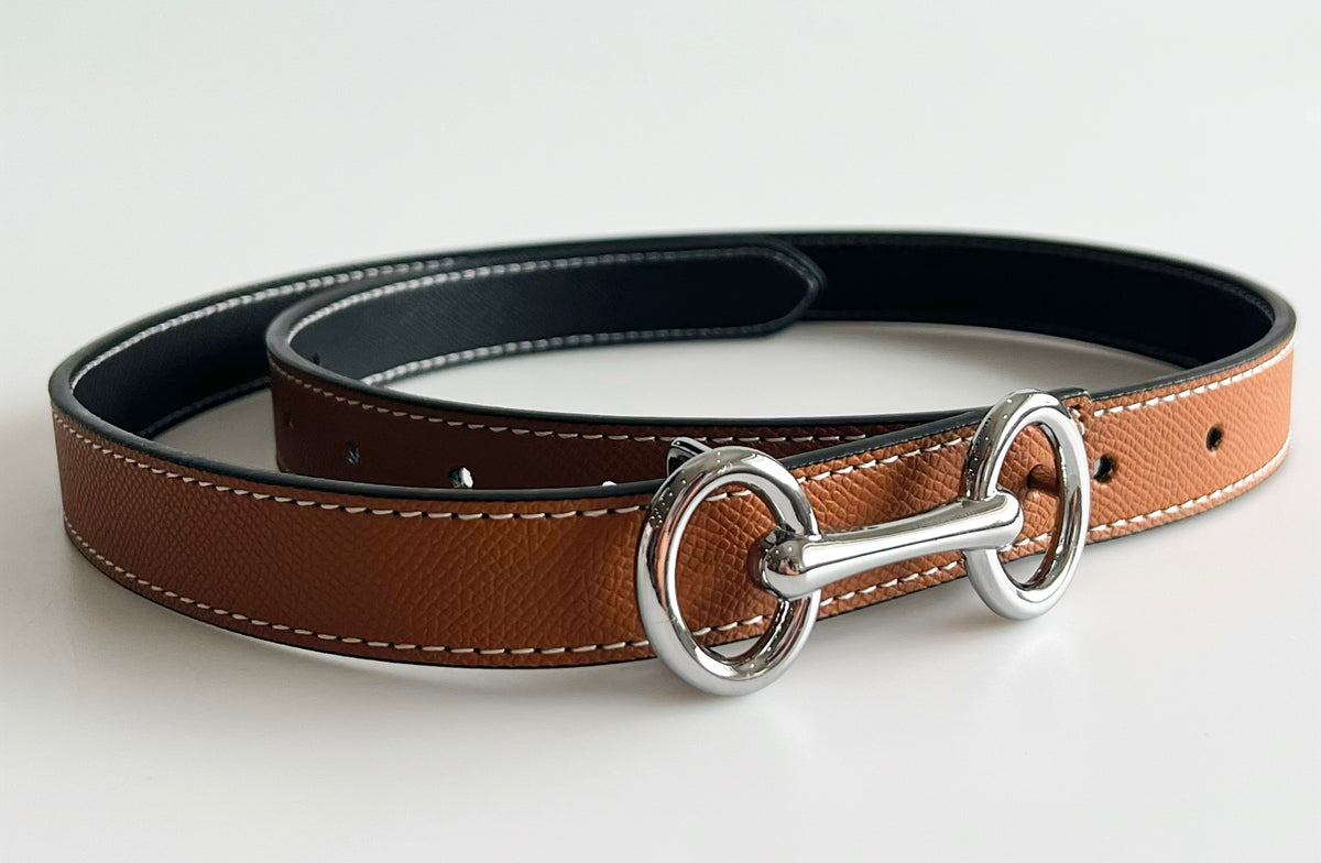 Smooth Vegan Leather Buckle Belt - Camel-260 Other Accessories-Chasing Bandits-Coastal Bloom Boutique, find the trendiest versions of the popular styles and looks Located in Indialantic, FL