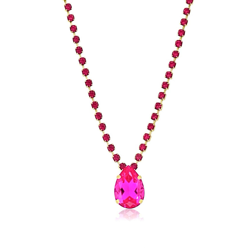 Milli Necklace in Fuchsia / Ultra Fuchsia - TOVA-230 Jewelry-TOVA-Coastal Bloom Boutique, find the trendiest versions of the popular styles and looks Located in Indialantic, FL