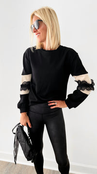 Bow Messenger Bag - Black-240 Bags-BC Handbags-Coastal Bloom Boutique, find the trendiest versions of the popular styles and looks Located in Indialantic, FL