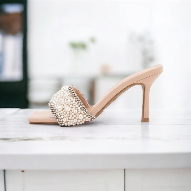 Pearly Perfection Heel-250 Shoes-CCOCCI-Coastal Bloom Boutique, find the trendiest versions of the popular styles and looks Located in Indialantic, FL