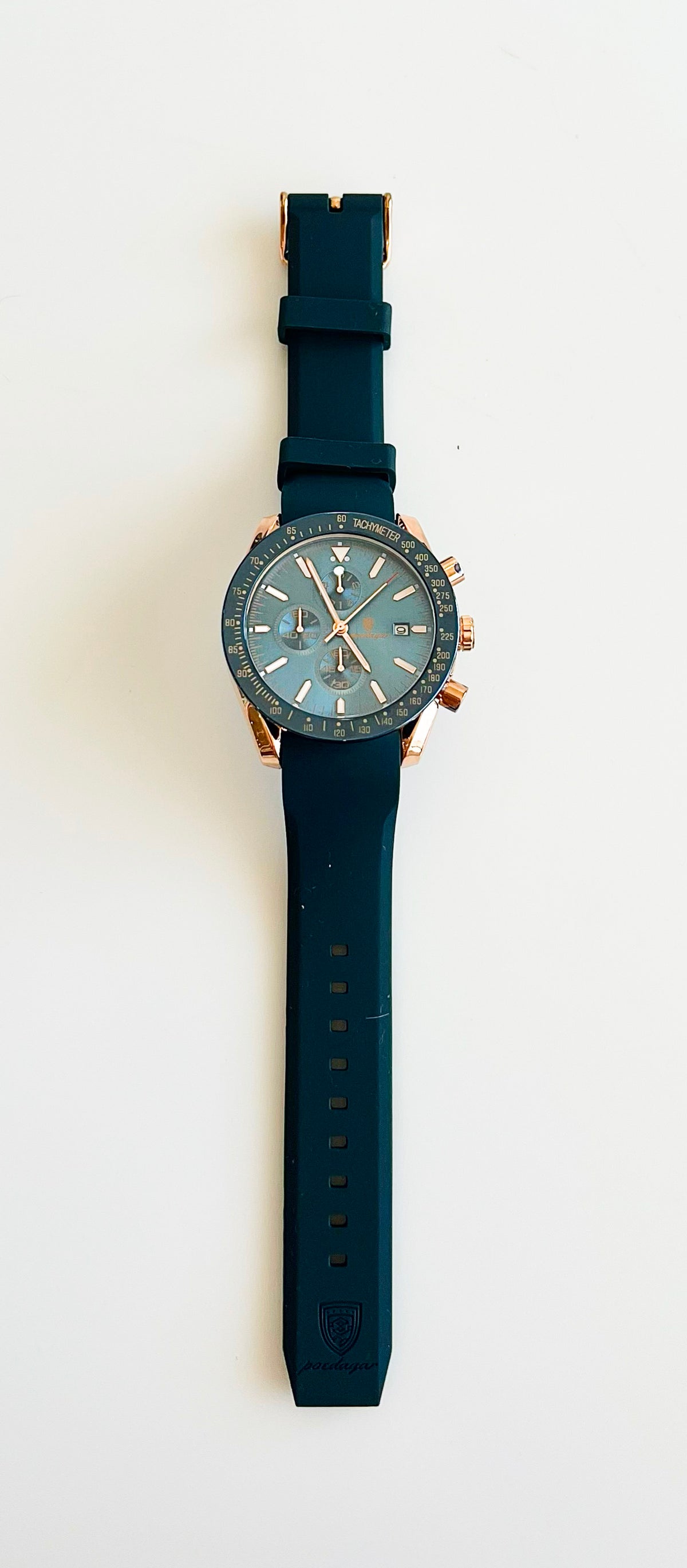 Wrist Watch - Blue/Gold-260 Other Accessories-Chasing Bandits-Coastal Bloom Boutique, find the trendiest versions of the popular styles and looks Located in Indialantic, FL