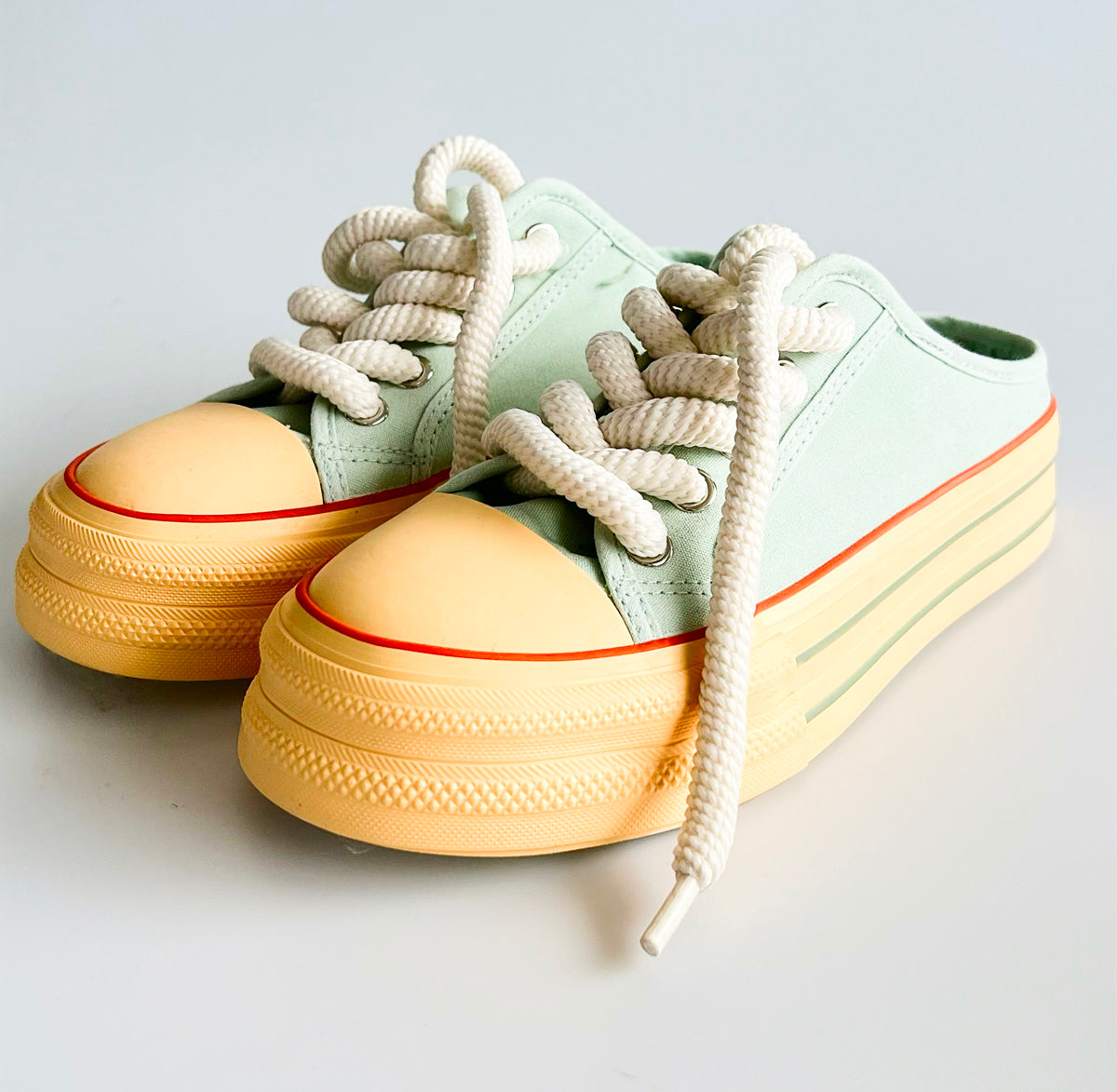 Classic Platform Sneakers - Mint Green-250 Shoes-Chasing Bandits-Coastal Bloom Boutique, find the trendiest versions of the popular styles and looks Located in Indialantic, FL