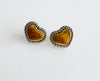 Two Tone Heart Earrings-230 Jewelry-Darling-Coastal Bloom Boutique, find the trendiest versions of the popular styles and looks Located in Indialantic, FL