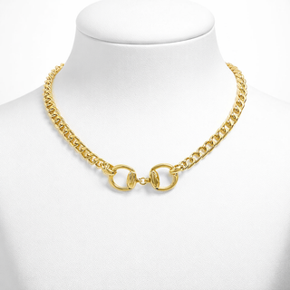 Modern Bit-Link Statement Necklace
