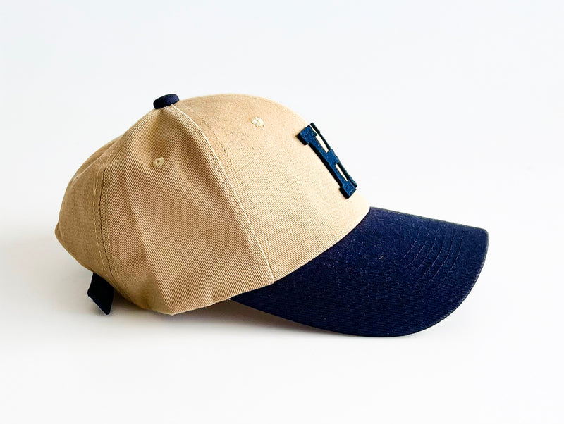 H Letter Baseball Snapback Cap - Light Camel-260 Other Accessories-Chasing Bandits-Coastal Bloom Boutique, find the trendiest versions of the popular styles and looks Located in Indialantic, FL