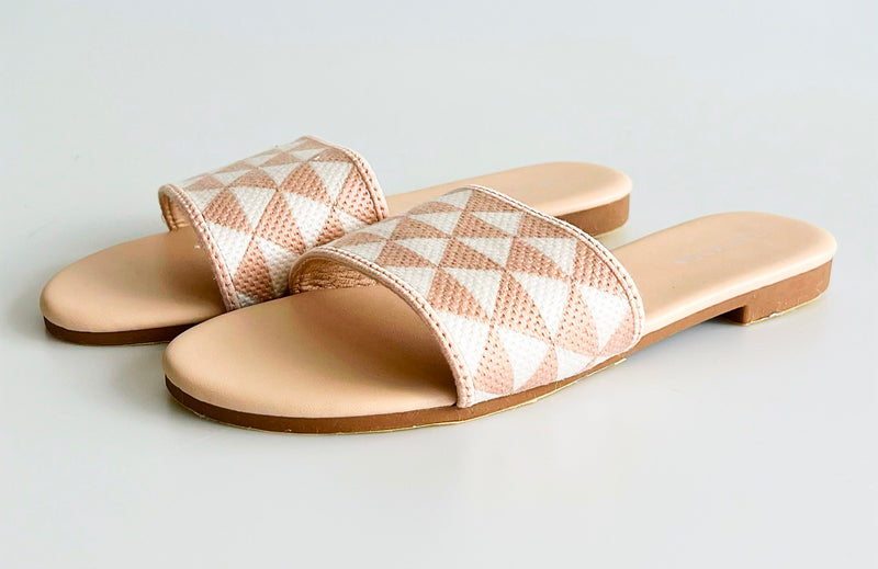 Triangle Print Slip On - Nude-250 Shoes-CJ Shoes-Coastal Bloom Boutique, find the trendiest versions of the popular styles and looks Located in Indialantic, FL
