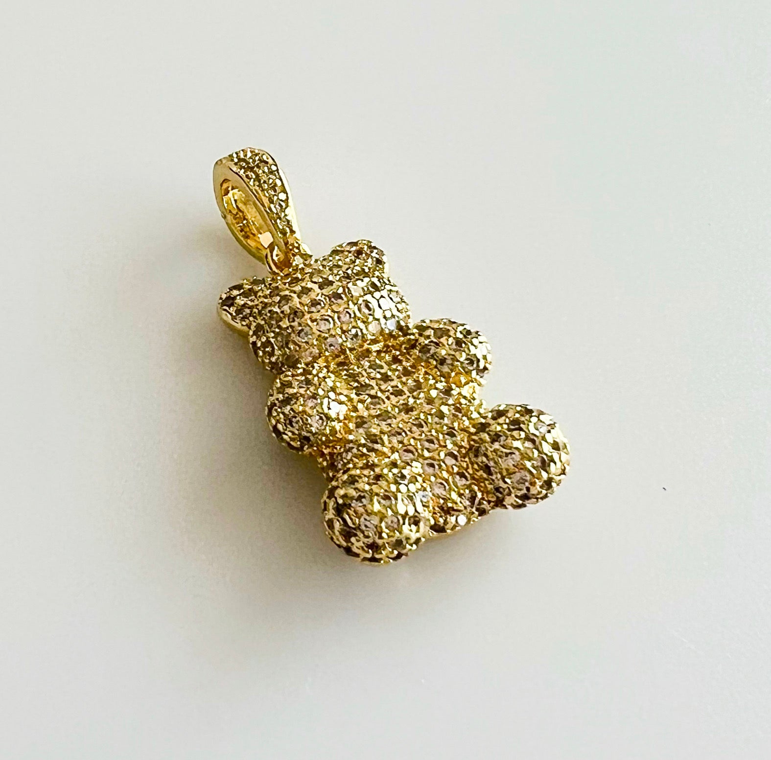 CZ Teddy Charm-230 Jewelry-Chasing Bandits-Coastal Bloom Boutique, find the trendiest versions of the popular styles and looks Located in Indialantic, FL