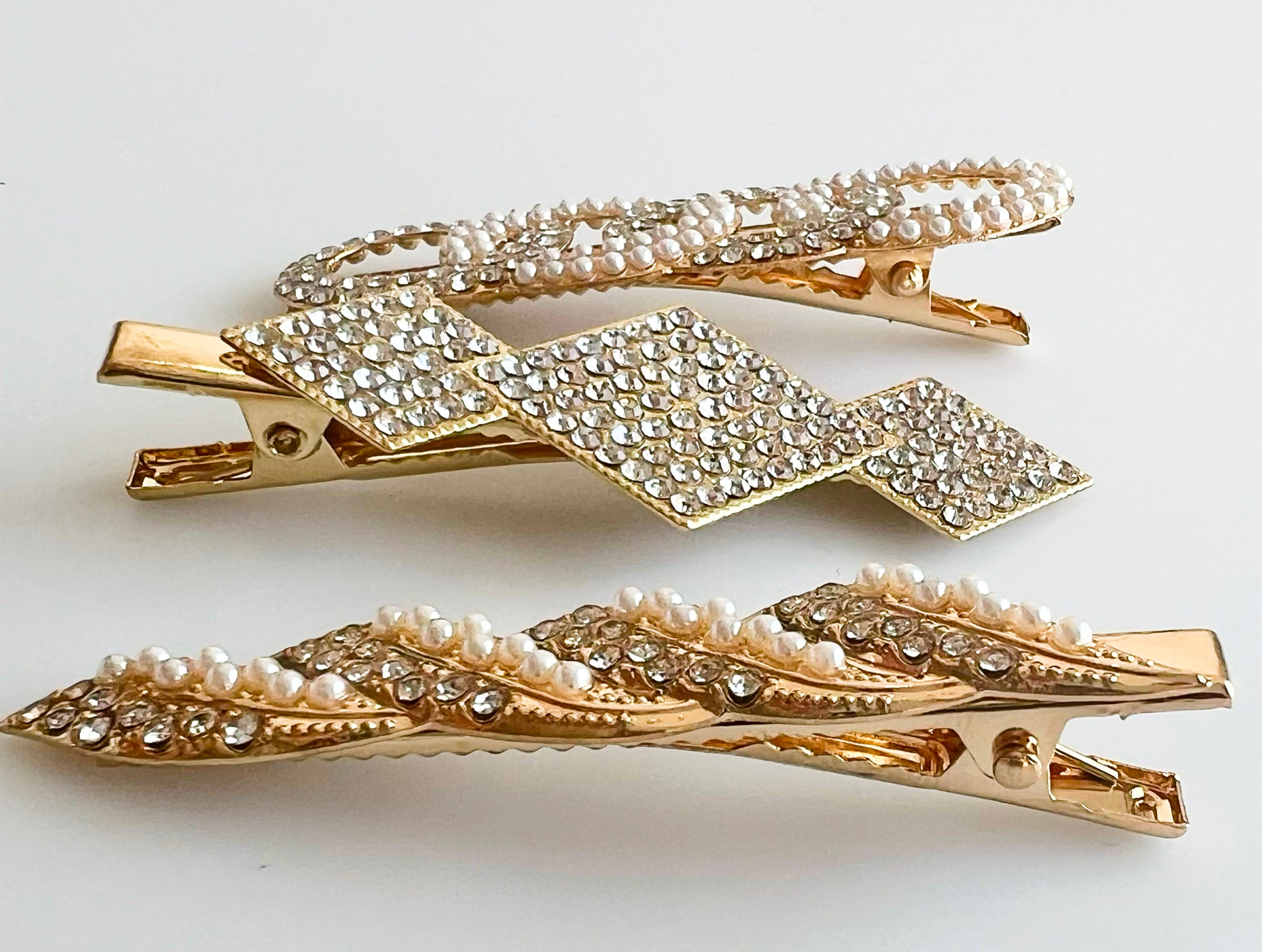 Pearl Embellished Snap Hair Pin Set-260 Other Accessories-NYW-Coastal Bloom Boutique, find the trendiest versions of the popular styles and looks Located in Indialantic, FL