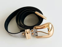 Shiny Rhinestone Strap Western Buckle Belt-260 Other Accessories-AppleJuice Accessories by Glamoure-Coastal Bloom Boutique, find the trendiest versions of the popular styles and looks Located in Indialantic, FL