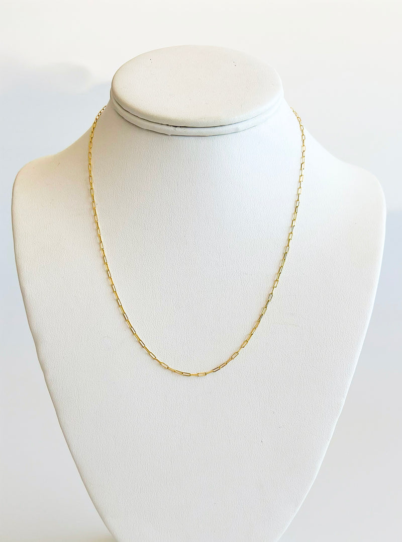 Steel Paperclip Long Necklace-230 Jewelry-Darling-Coastal Bloom Boutique, find the trendiest versions of the popular styles and looks Located in Indialantic, FL