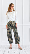 Leopard Print Relaxed Denim Pant-100 Pants-SO ME-Coastal Bloom Boutique, find the trendiest versions of the popular styles and looks Located in Indialantic, FL