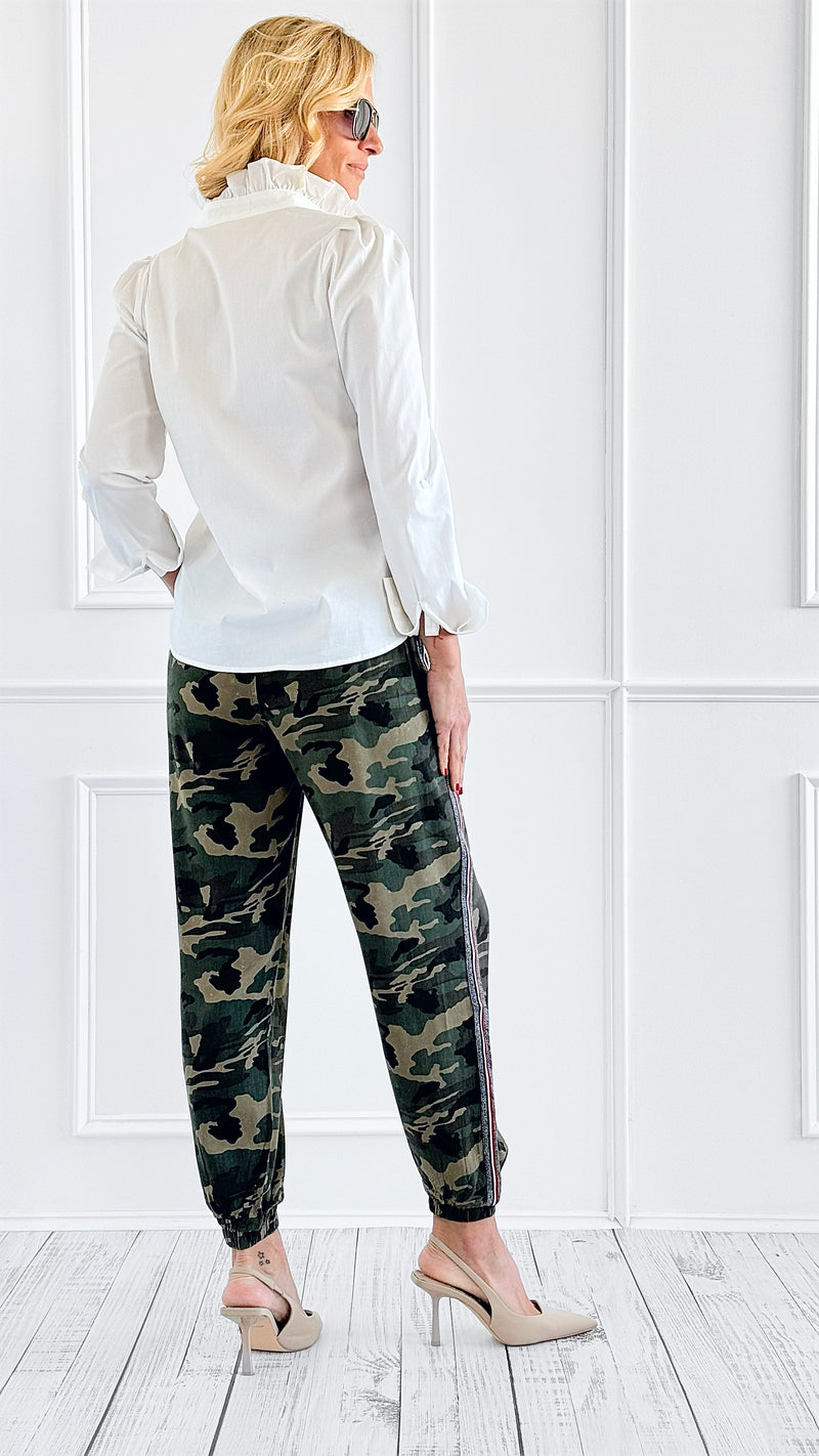 Into The Camo Pants-170 Bottoms-mystree-Coastal Bloom Boutique, find the trendiest versions of the popular styles and looks Located in Indialantic, FL