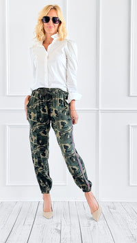 Into The Camo Pants-170 Bottoms-mystree-Coastal Bloom Boutique, find the trendiest versions of the popular styles and looks Located in Indialantic, FL