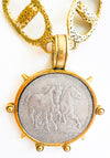 Chunky Horsebit Pendant Necklace-230 Jewelry-YOCHI-Coastal Bloom Boutique, find the trendiest versions of the popular styles and looks Located in Indialantic, FL
