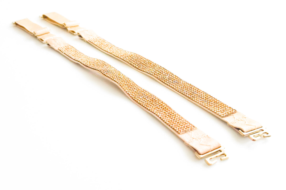 Strap Situation - Nude Petite Champagne Crystals-220 Intimates-Strap-its-Coastal Bloom Boutique, find the trendiest versions of the popular styles and looks Located in Indialantic, FL