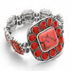 Western Stretch Cuff -Red-230 Jewelry-NYW-Coastal Bloom Boutique, find the trendiest versions of the popular styles and looks Located in Indialantic, FL