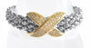 CZ Micropaved Cross Textured Bracelet-230 Jewelry-NYW-Coastal Bloom Boutique, find the trendiest versions of the popular styles and looks Located in Indialantic, FL