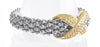 CZ Micropaved Cross Textured Bracelet-230 Jewelry-NYW-Coastal Bloom Boutique, find the trendiest versions of the popular styles and looks Located in Indialantic, FL