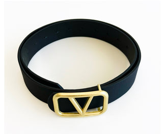 Boite V Buckle Belt - Black-260 Other Accessories-ICCO ACCESSORIES-Coastal Bloom Boutique, find the trendiest versions of the popular styles and looks Located in Indialantic, FL