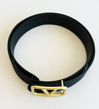 Boite V Buckle Belt - Black-260 Other Accessories-ICCO ACCESSORIES-Coastal Bloom Boutique, find the trendiest versions of the popular styles and looks Located in Indialantic, FL