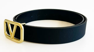 Boite V Buckle Belt - Black-260 Other Accessories-ICCO ACCESSORIES-Coastal Bloom Boutique, find the trendiest versions of the popular styles and looks Located in Indialantic, FL