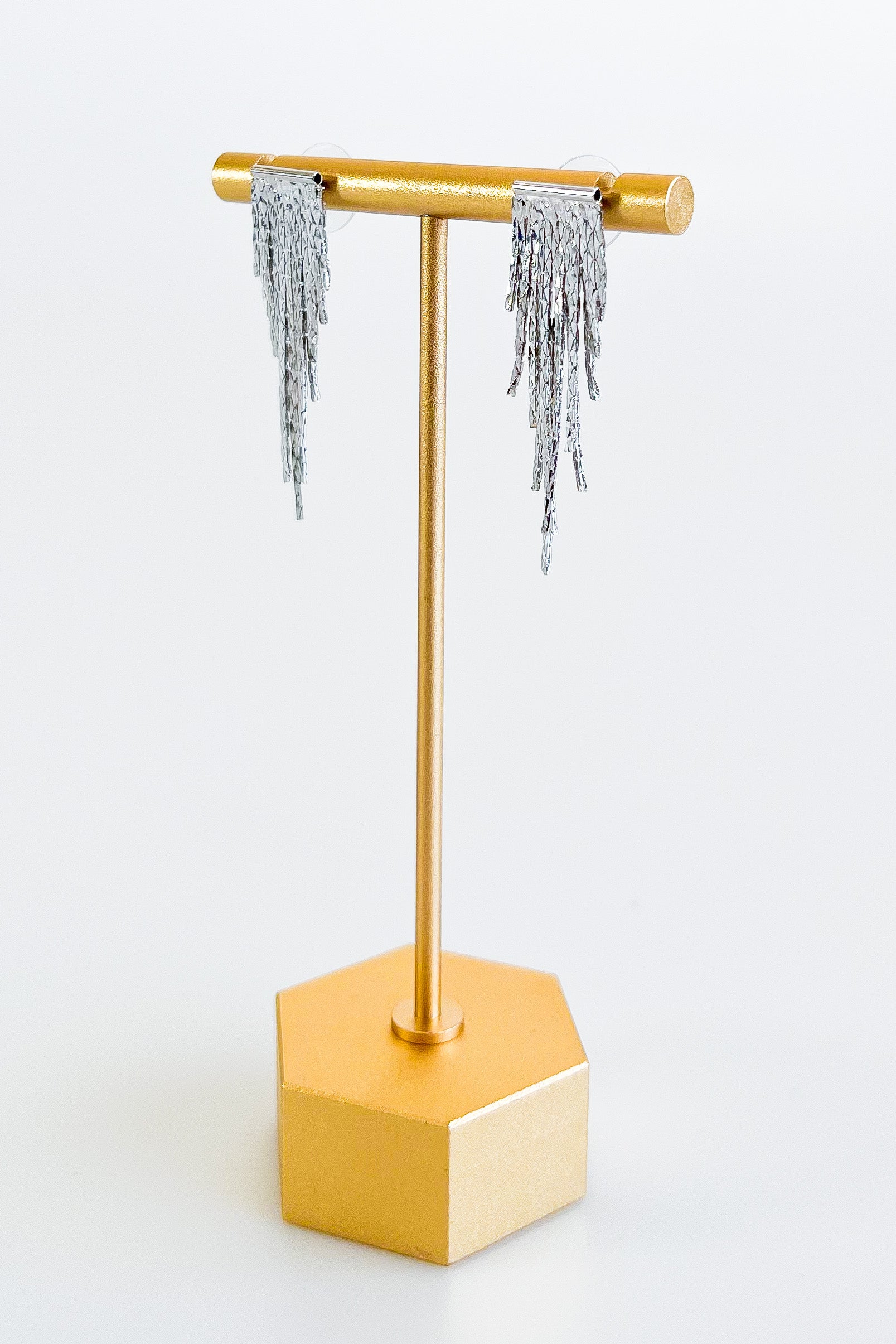 Metal Fringe Dangle Earrings - Gold-230 Jewelry-Wona-Coastal Bloom Boutique, find the trendiest versions of the popular styles and looks Located in Indialantic, FL