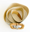 Rectangle Straw Buckle Belt - Silver-260 Other Accessories-ICCO ACCESSORIES-Coastal Bloom Boutique, find the trendiest versions of the popular styles and looks Located in Indialantic, FL