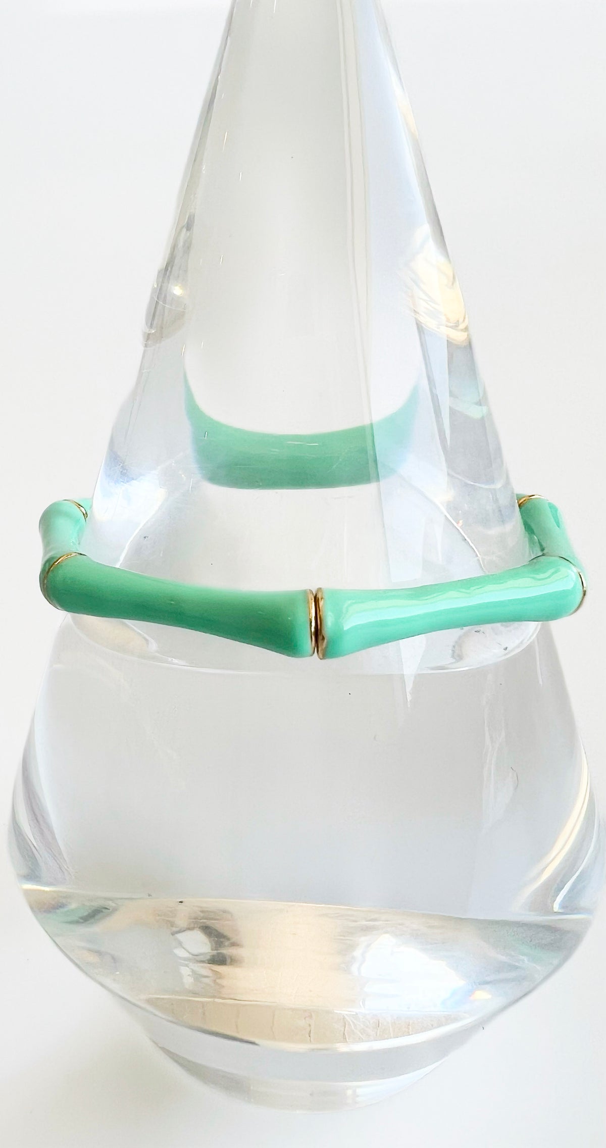 Enamel Stretch Bracelet - Mint-230 Jewelry-GS JEWELRY-Coastal Bloom Boutique, find the trendiest versions of the popular styles and looks Located in Indialantic, FL