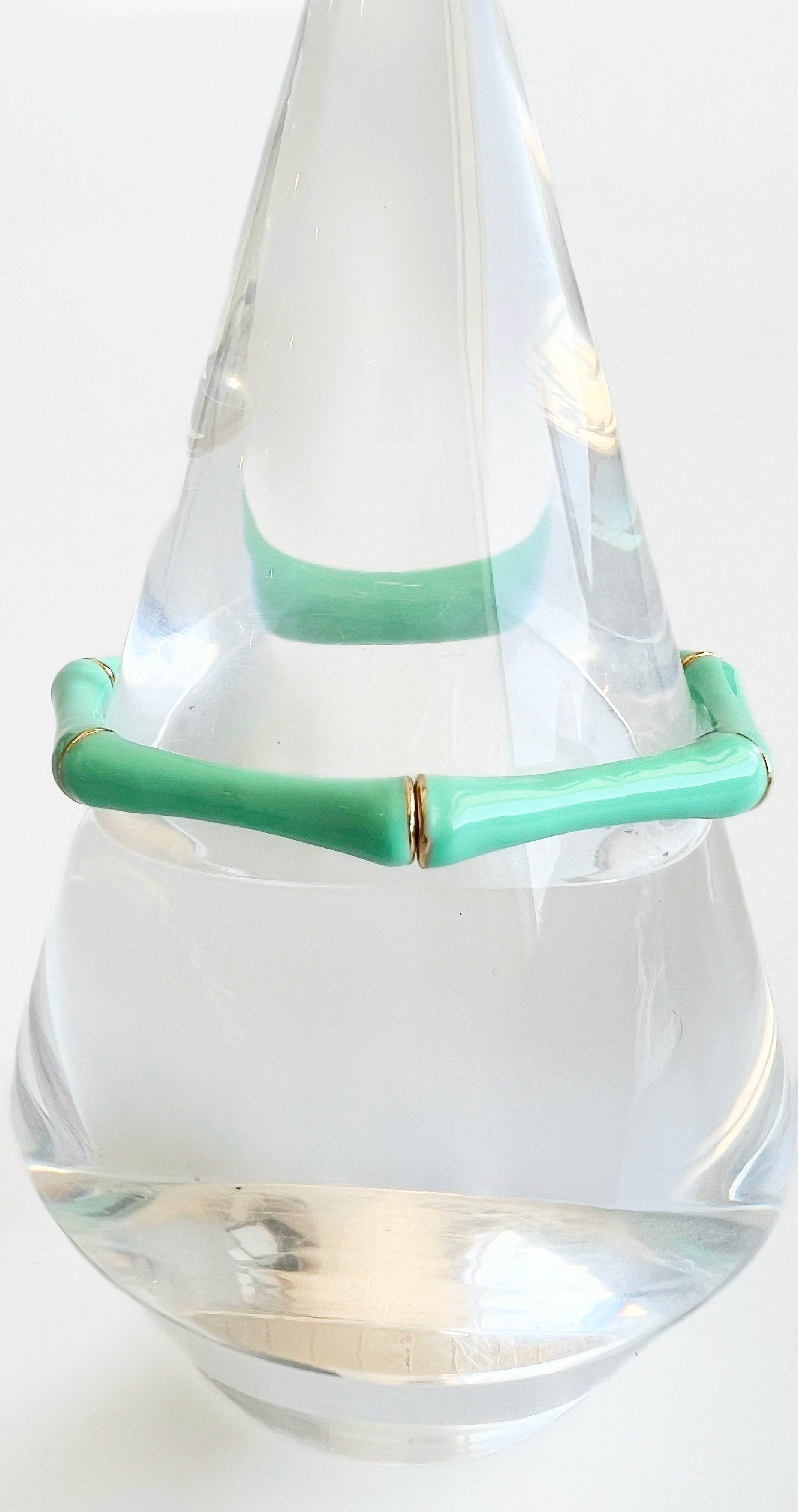 Enamel Stretch Bracelet - Mint-230 Jewelry-GS JEWELRY-Coastal Bloom Boutique, find the trendiest versions of the popular styles and looks Located in Indialantic, FL