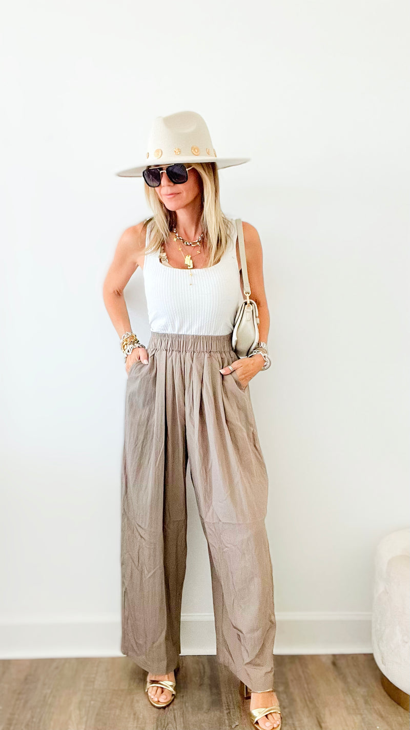 Comfy Dress Pants - Taupe-170 Bottoms-Beulah Style-Coastal Bloom Boutique, find the trendiest versions of the popular styles and looks Located in Indialantic, FL