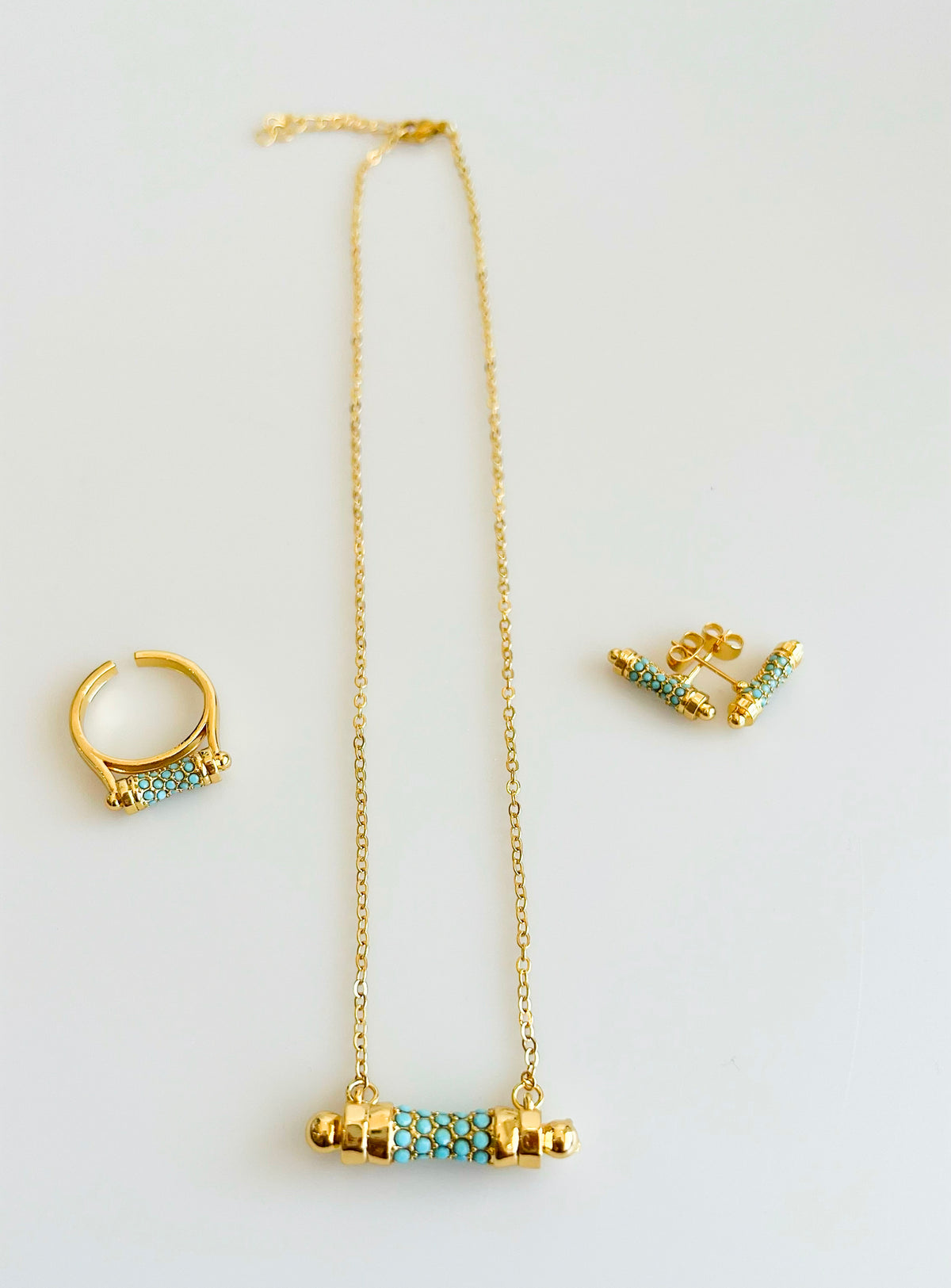 Mystic Aqua Necklace Set-230 Jewelry-Darling-Coastal Bloom Boutique, find the trendiest versions of the popular styles and looks Located in Indialantic, FL