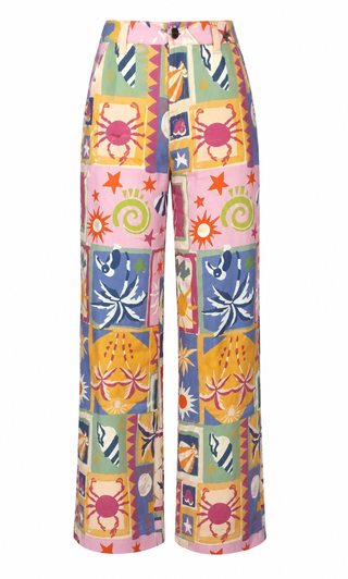 Coastal Print Pants