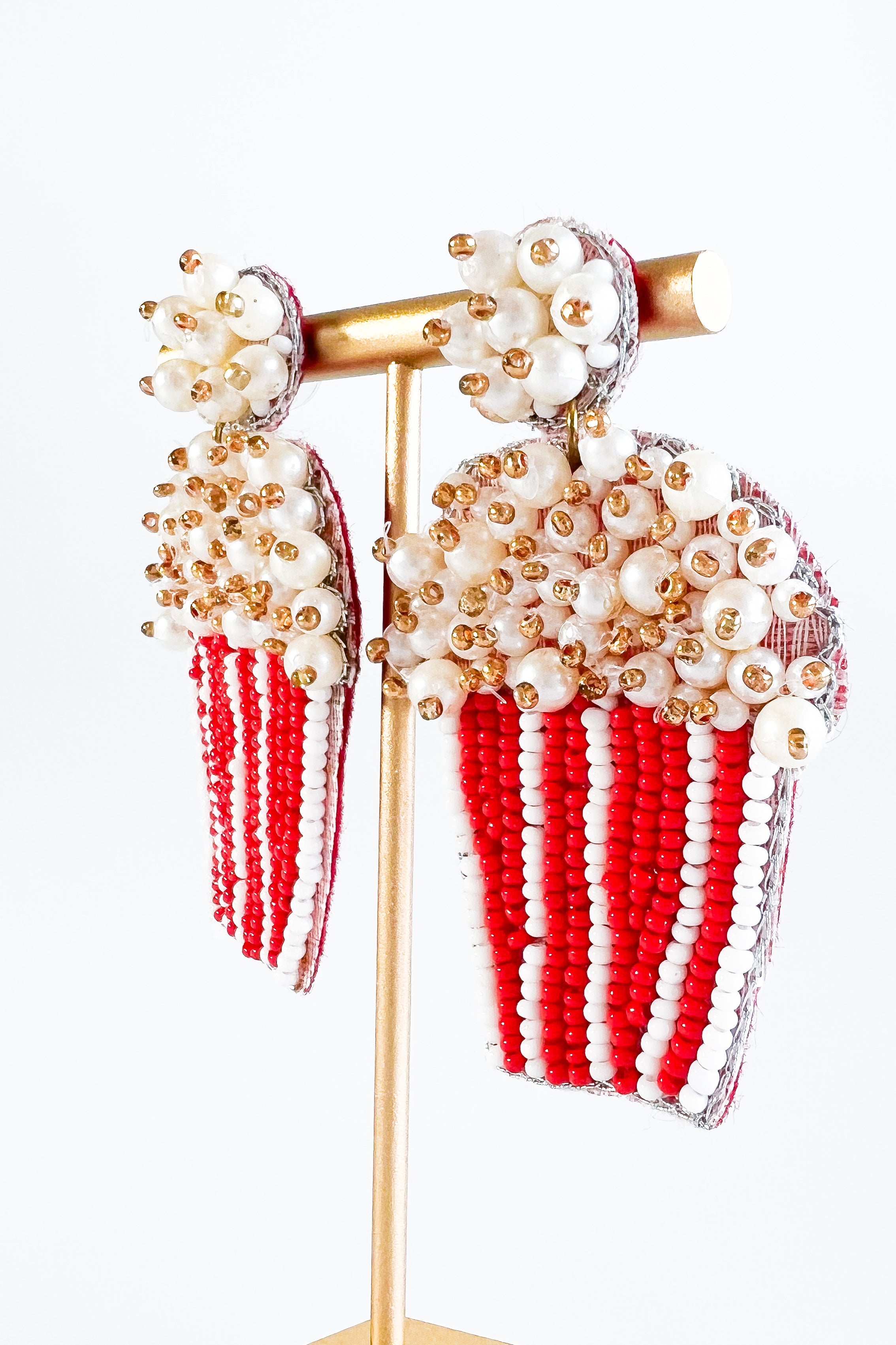 Popcorn Dangle Earrings-230 Jewelry-ICCO ACCESSORIES-Coastal Bloom Boutique, find the trendiest versions of the popular styles and looks Located in Indialantic, FL
