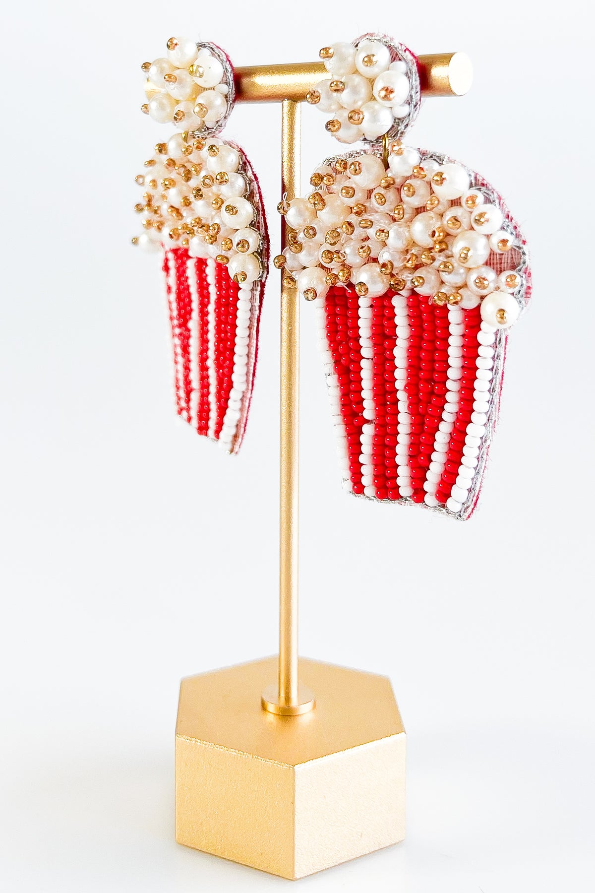 Popcorn Dangle Earrings-230 Jewelry-ICCO ACCESSORIES-Coastal Bloom Boutique, find the trendiest versions of the popular styles and looks Located in Indialantic, FL