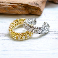 CZ Eternity Ear Cuff-230 Jewelry-AF Designs/NYC-Coastal Bloom Boutique, find the trendiest versions of the popular styles and looks Located in Indialantic, FL