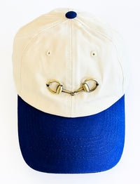 CB Exclusive Two Tone Horsebit Hat - Navy-260 Other Accessories-ICCO ACCESSORIES / Holly-Coastal Bloom Boutique, find the trendiest versions of the popular styles and looks Located in Indialantic, FL
