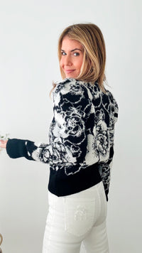 Timeless Rose Radiance Sweater-140 Sweaters-CBALY-Coastal Bloom Boutique, find the trendiest versions of the popular styles and looks Located in Indialantic, FL