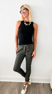 Darling Italian Joggers - Army Green-180 Joggers-Germany-Coastal Bloom Boutique, find the trendiest versions of the popular styles and looks Located in Indialantic, FL
