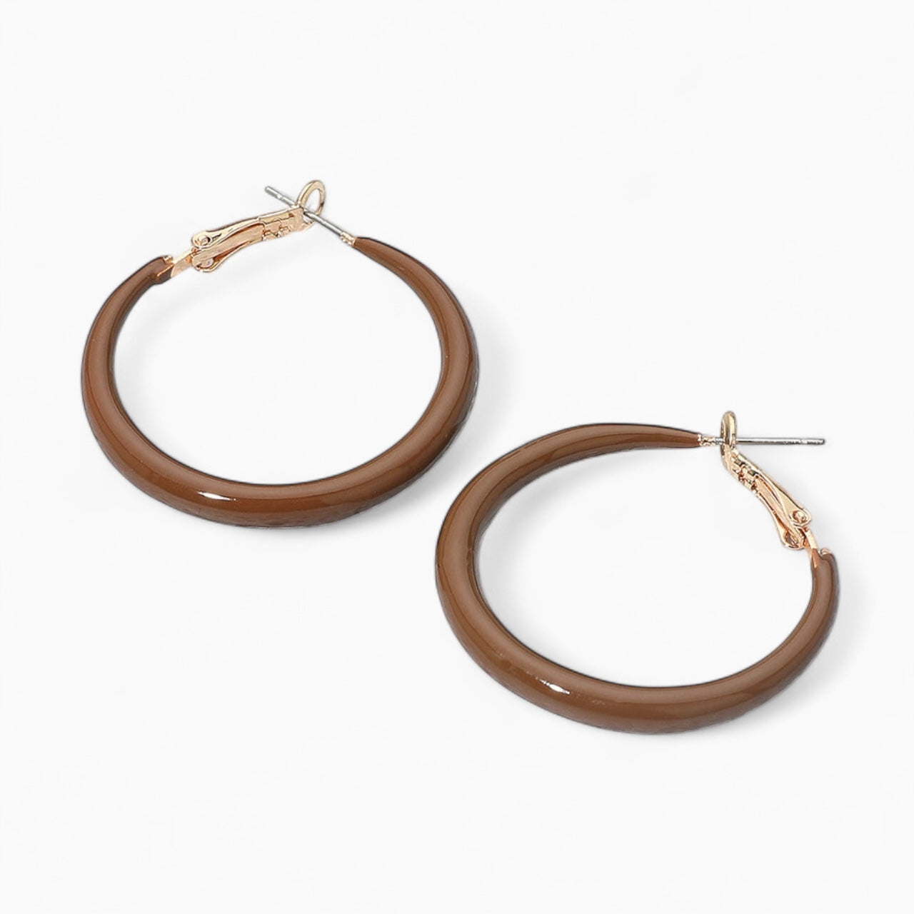 Everyday Glow Hoop Earrings - Brown-230 Jewelry-NYW-Coastal Bloom Boutique, find the trendiest versions of the popular styles and looks Located in Indialantic, FL