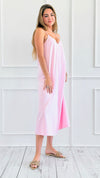 Sunday Slip Midi Dress - Soft Pink-200 Dresses/Jumpsuits/Rompers-HYFVE-Coastal Bloom Boutique, find the trendiest versions of the popular styles and looks Located in Indialantic, FL