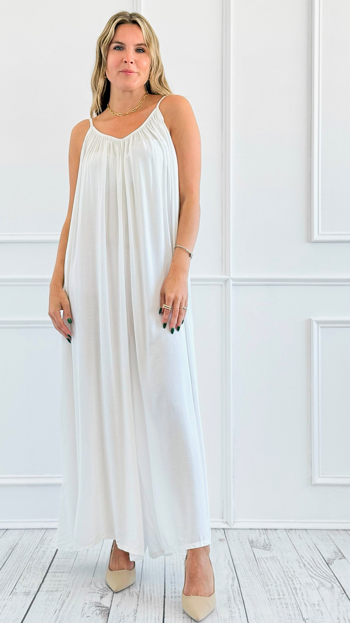 Barefoot Bliss Jumpsuit - White-200 Dresses/Jumpsuits/Rompers-V6-Coastal Bloom Boutique, find the trendiest versions of the popular styles and looks Located in Indialantic, FL
