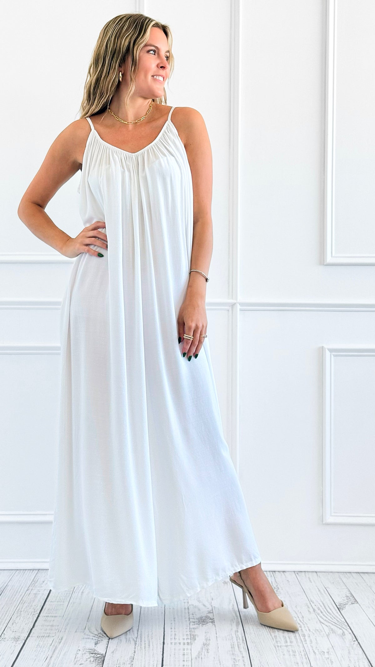 Barefoot Bliss Jumpsuit - White-200 Dresses/Jumpsuits/Rompers-V6-Coastal Bloom Boutique, find the trendiest versions of the popular styles and looks Located in Indialantic, FL