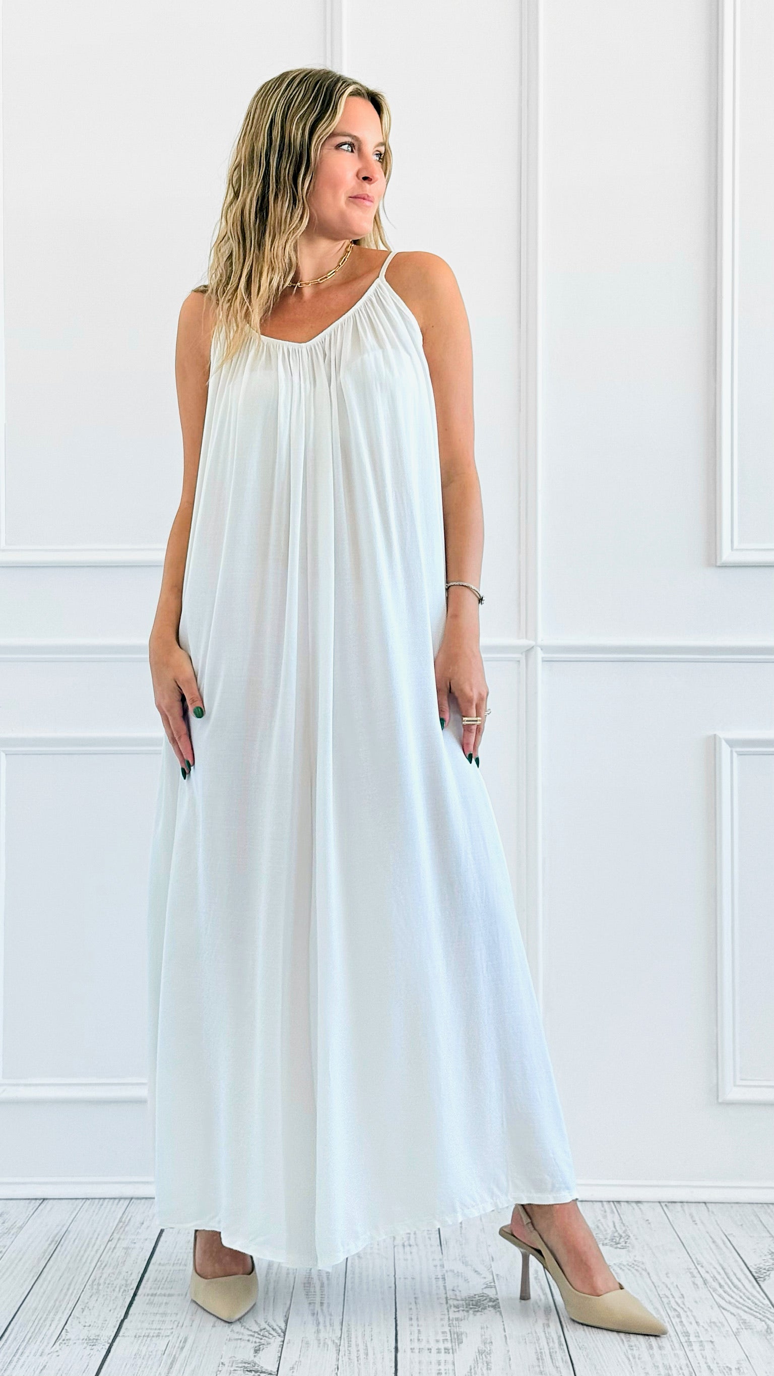 Barefoot Bliss Jumpsuit - White-200 Dresses/Jumpsuits/Rompers-V6-Coastal Bloom Boutique, find the trendiest versions of the popular styles and looks Located in Indialantic, FL