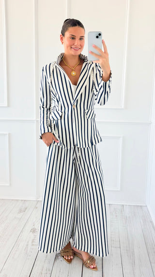Caroline Italian Pant- Navy