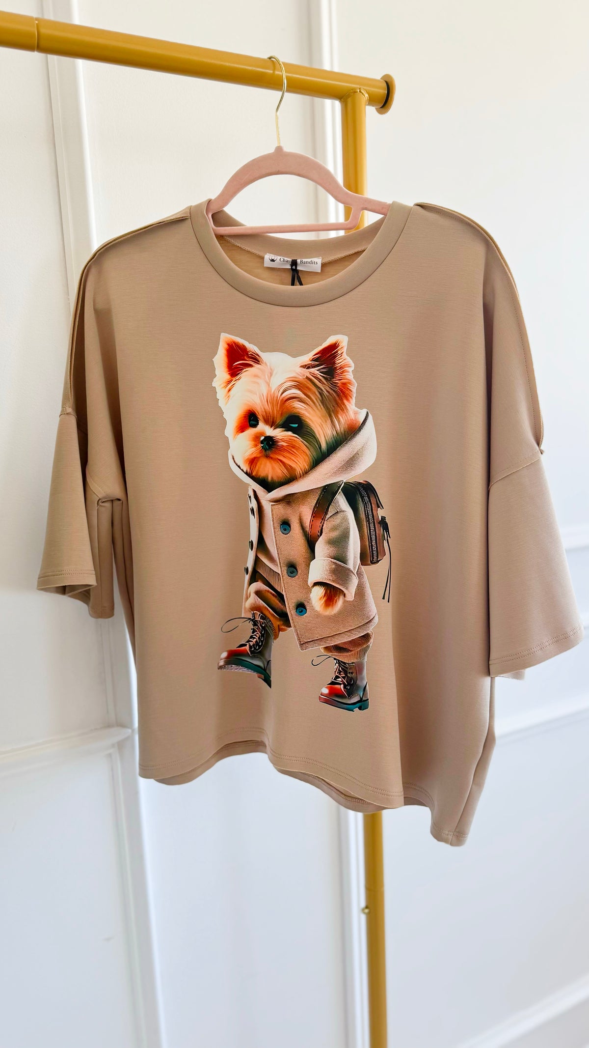 CB Custom Milo Trench Walk Scuba Top-110 Short Sleeve Tops-EC COLLECTION INC / HOLLY-Coastal Bloom Boutique, find the trendiest versions of the popular styles and looks Located in Indialantic, FL