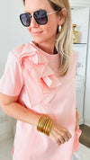 Perfectly Pretty in Pink Top - Pink-110 Short Sleeve Tops-Joh Apparel-Coastal Bloom Boutique, find the trendiest versions of the popular styles and looks Located in Indialantic, FL