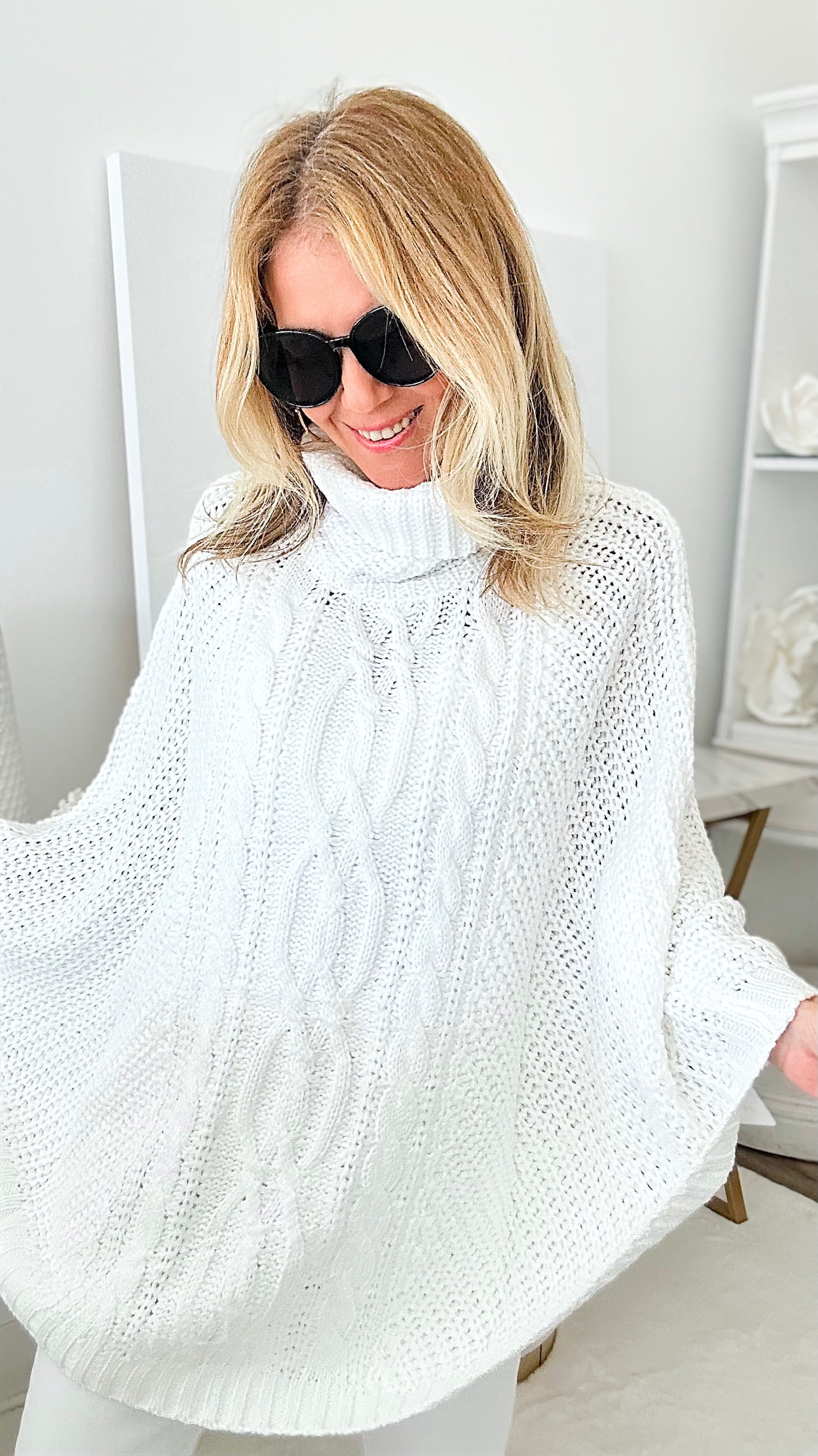 Ready for the Slopes Cable Knit Turtleneck Sweater-130 Long Sleeve Tops-MAZIK-Coastal Bloom Boutique, find the trendiest versions of the popular styles and looks Located in Indialantic, FL