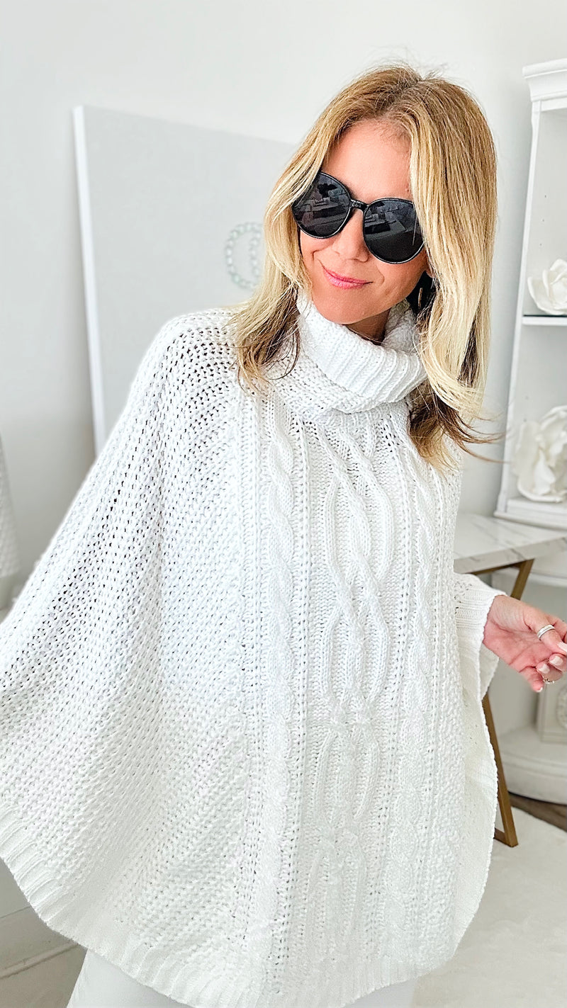 Ready for the Slopes Cable Knit Turtleneck Sweater-130 Long Sleeve Tops-MAZIK-Coastal Bloom Boutique, find the trendiest versions of the popular styles and looks Located in Indialantic, FL
