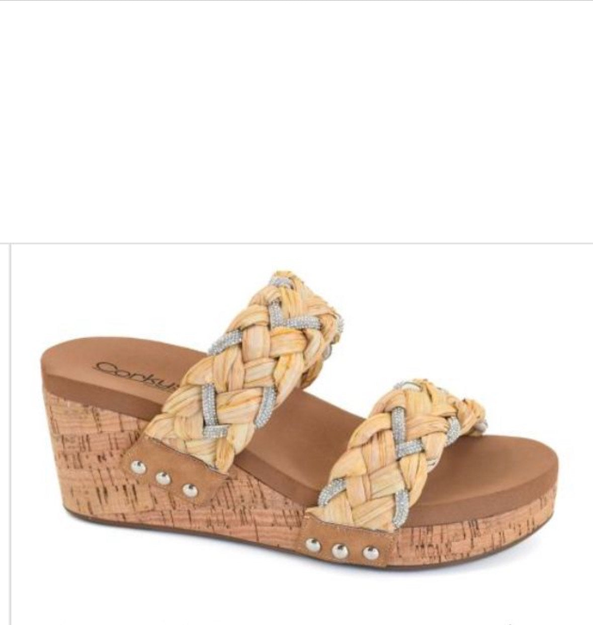 Raffia Luxe Wedge Sandals-250 Shoes-Corkys-Coastal Bloom Boutique, find the trendiest versions of the popular styles and looks Located in Indialantic, FL