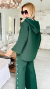 Elmwood Scuba Pearl Hoodie - Hunter Green-130 Long Sleeve Tops-Joh Apparel-Coastal Bloom Boutique, find the trendiest versions of the popular styles and looks Located in Indialantic, FL